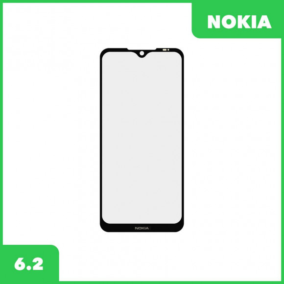 Стекло для переклейки дисплея Nokia 6.2, черный