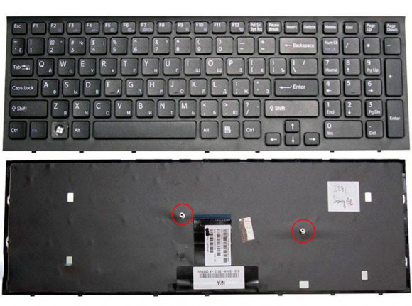 Клавиатура ноутбука SONY VAIO VPC-EB Черная