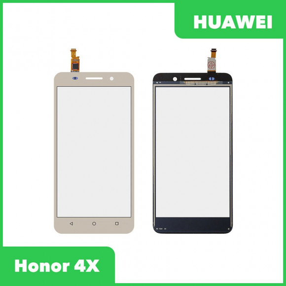 Сенсорное стекло (тачскрин) для Huawei Honor 4X (CHE2-L11), золотой