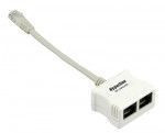 SPL-YT4-E2-E2 Разветвитель RJ-45 4Pr.T568A/T568B -> 2 x 2Pr.10BASE-T Hyperline