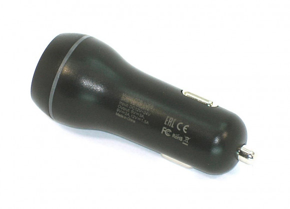 Автомобильное зарядное устройство Amperin CCB-1USB USB DC 5V 3.0A/9V 2A/12V 1.5A, черный
