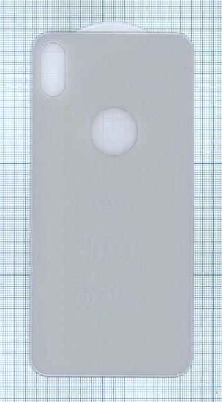 Защитное заднее стекло для Apple iPhone XS Max белое