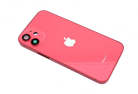 Задняя крышка (корпус) в сборе с рамкой для Apple iPhone 12 Mini, red