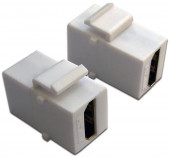 Вставка Keystone HDMI, мама-мама, 180 градусов, белая, LAN-OK-HDMI-V-WH Вставка Keystone HDMI, мама-мама, 180 градусов, белая, LAN-OK-HDMI-V-WH