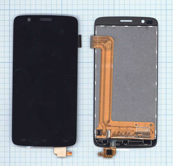 Модуль (матрица + тачскрин) для Fly Era Life 4 Quad (IQ4409), черный Модуль (матрица + тачскрин) для Fly Era Life 4 Quad (IQ4409), черный