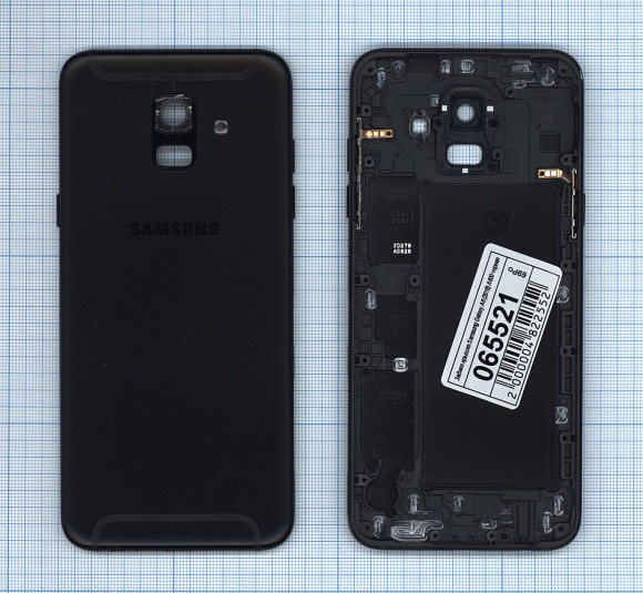Задняя крышка корпуса для Samsung Galaxy A6 2018 (A600F), черная