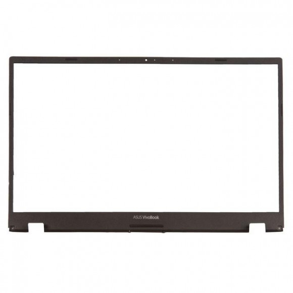 Рамка экрана (рамка крышки матрицы, LCD Bezel) для ноутбука Asus X420U черная, пластиковая. С разбора.