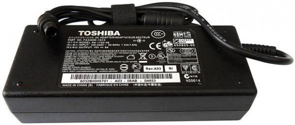 Блок питания (зарядное) для ноутбука Toshiba 15В, 6A, 6.3x3.0мм, (High Copy)