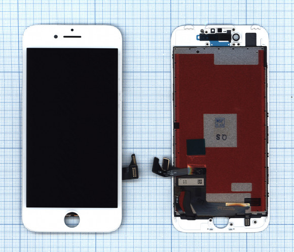 Дисплей Amperin для Apple iPhone 7 в сборе с тачскрином (IPS) белый