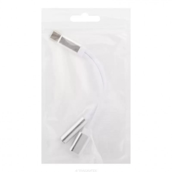 Аудиопереходник USB Type-C на 3.5 мм Mini Jack + на зарядку USB Type-C металл. (серебро, европакет) Аудиопереходник USB Type-C на 3.5 мм Mini Jack + на зарядку USB Type-C металл. (серебро, европакет)