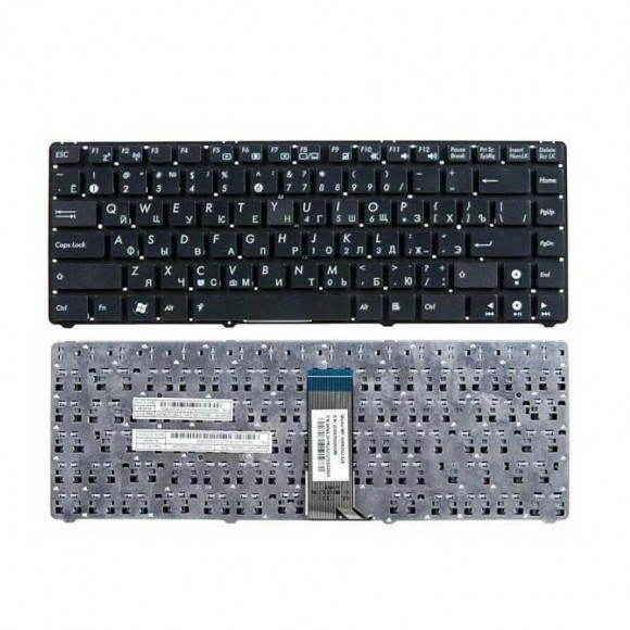 Клавиатура для ноутбука Asus EeePC 1215, 1225, 1225B, 1225C, черная, без рамки