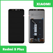 LCD дисплей для Xiaomi Redmi 5 Plus в сборе с тачскрином (черный) Premium Quality