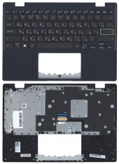 Клавиатура для ноутбука Asus E210MA топкейс синий