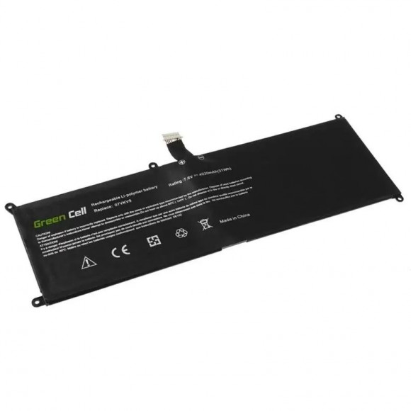 Аккумулятор (батарея) 7vkv9 для ноутбука Dell XPS 12 9250, 4020мАч, 7.6В