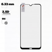 Защитное стекло "LP" для Xiaomi Redmi Note 8 2021 Thin Frame Full Glue Glass 0.33 мм, 2.5D, черное