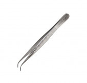 Пинцет изогнутый анатомический (медицинская сталь) 100х0, 6 мм Sammar П-37-611