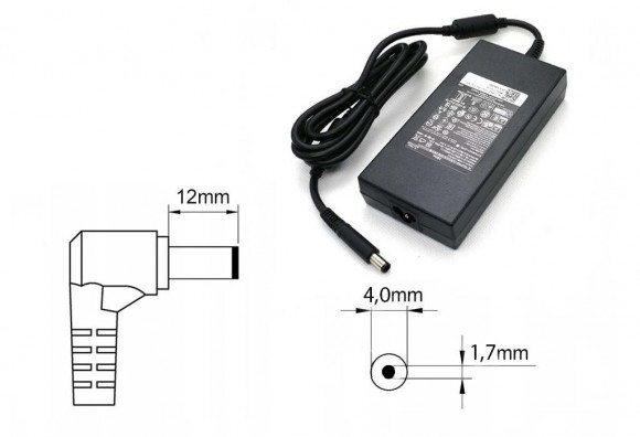 Зарядка (блок питания) для ноутбука Dell 19.5V 3.34A 65W, штекер 4.0x1.7 мм