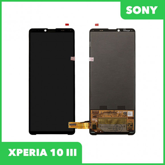 LCD дисплей для Sony Xperia 10 III в сборе с тачскрином, OLED (черный) Premium Quality