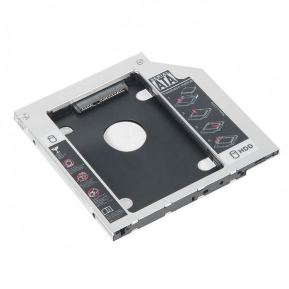 Optibay переходник SATA, Super Slim Int 9.5mm без "ушей"