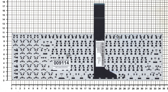 Клавиатура для ноутбука Asus X501, X550, X552C, X750, FX50JX, GX50JX, K750, P550, R510, R513, R751 плоский Enter, черная Клавиатура для ноутбука Asus X501, X550, X552C, X750, FX50JX, GX50JX, K750, P550, R510, R513, R751 плоский Enter, черная