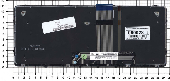 Клавиатура для ноутбука HP ProBook X2 612 G1, черная с рамкой и подсветкой