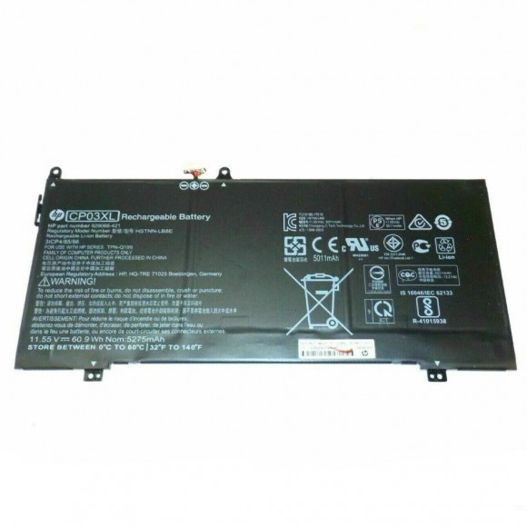 Аккумулятор (батарея) для ноутбука HP Spectre x360 13-ae, (CP03XL, HSTNN-LB8E), 60.9Wh, 5275мАч, 11.55В