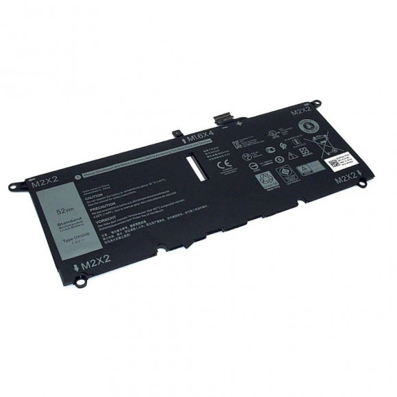 Аккумулятор (батарея) DXGH8 для ноутбука Dell XPS 13-9370, 13-9380, 7.6В, 52Wh, 6500мАч