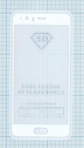 Защитное стекло "Полное покрытие" для Huawei P10 Plus белое Защитное стекло "Полное покрытие" для Huawei P10 Plus белое