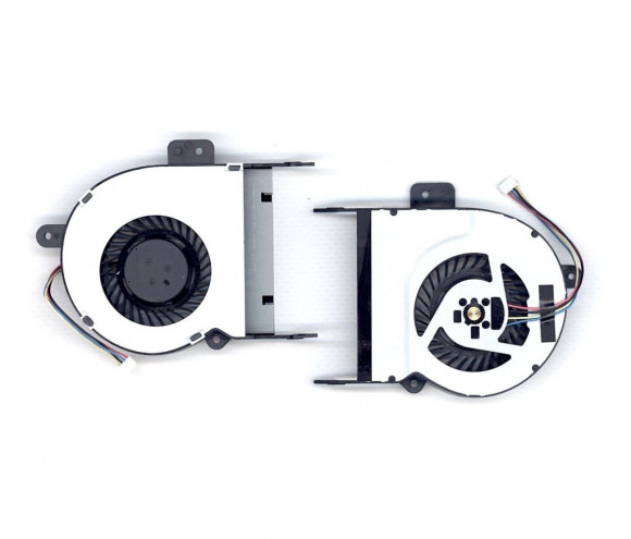 Вентилятор (кулер) для ноутбука Asus A45D, A55A, F55, K55, R500V, X55A,U57V, 13мм VER-2, 4-pin