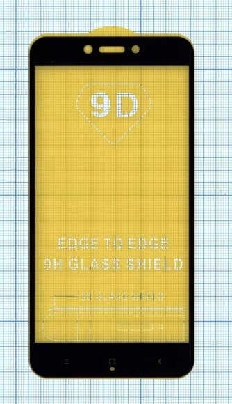 Защитное стекло "Полное покрытие" для Xiaomi Redmi 5A, черное