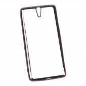 Чехол силиконовый "LP" для Sony Xperia C5 TPU (прозрачный с черной хром рамкой) Чехол силиконовый "LP" для Sony Xperia C5 TPU (прозрачный с черной хром рамкой)