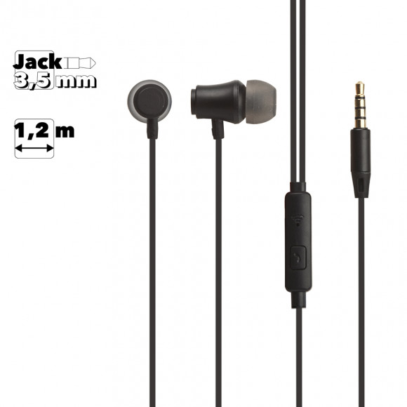Гарнитура Borofone BM29 Gratified Universal Earphones With Mic, черная