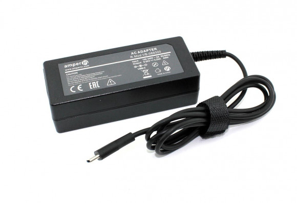 Блок питания (зарядное) Amperin AI-LN65C для ноутбука Lenovo 20В, 3.25A, Type-C