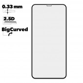 Защитное стекло MOON для Apple iPhone 11 Pro Max, XS Max Big Curve Edge, черное