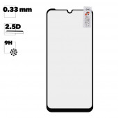Защитное стекло "LP" для ZTE Blade A5 2020 Thin Frame Full Glue Glass с рамкой 9H, черное