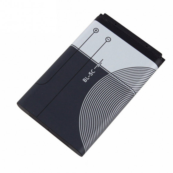 Аккумулятор (батарея) BL-5C для телефона Nokia 1100, 130, 130 Dual, 150, 205, 205 Dual, 107 Dual, 208, 216, 220, 220 Dual, 130 2017