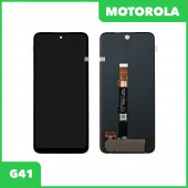 LCD дисплей для Motorola G41 в сборе с тачскрином, Premium Quality, черный LCD дисплей для Motorola G41 в сборе с тачскрином, Premium Quality, черный