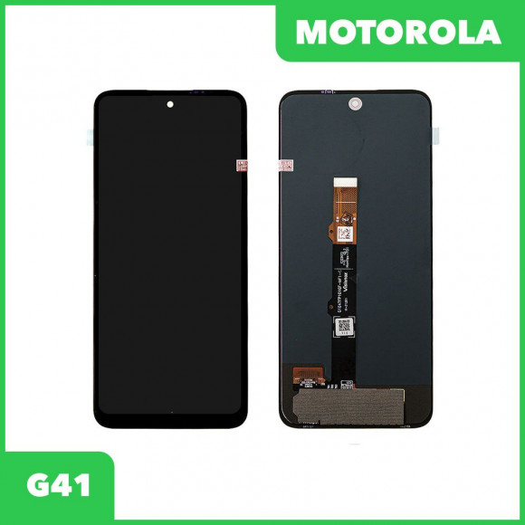 LCD дисплей для Motorola G41 в сборе с тачскрином, Premium Quality, черный