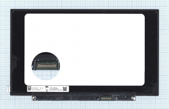 Матрица N140HCN-EA1, 14", 1920x1080 (Full HD), 40 pin, AAS, Slim, матовая, без креплений