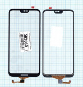 Сенсорное стекло (тачскрин) для Huawei P20 Lite, черный