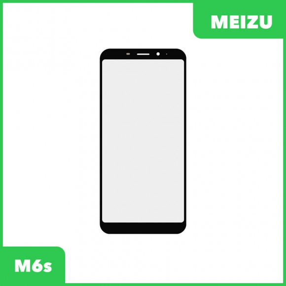 Стекло для переклейки дисплея Meizu M6s, черный