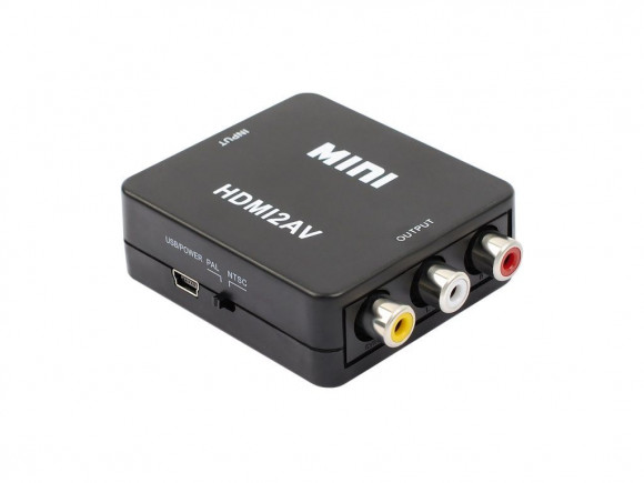 Конвертер AD32 HDMI (F) - RCA (F), черный (Vixion)