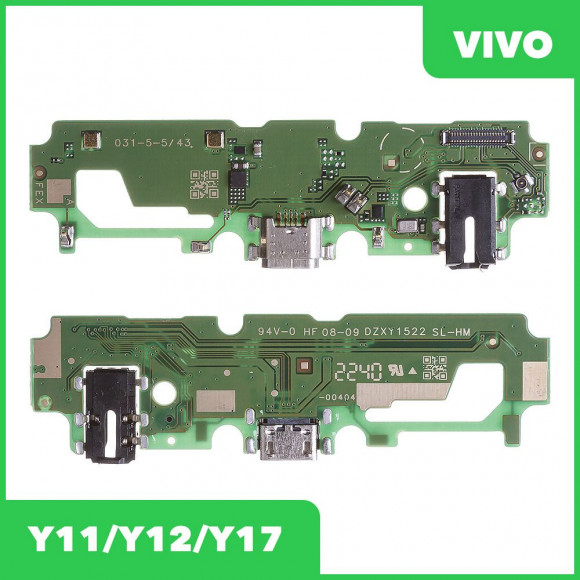 Системный разъем (разъем зарядки) для Vivo Y11, Y12, Y17, разъем гарнитуры, микрофон