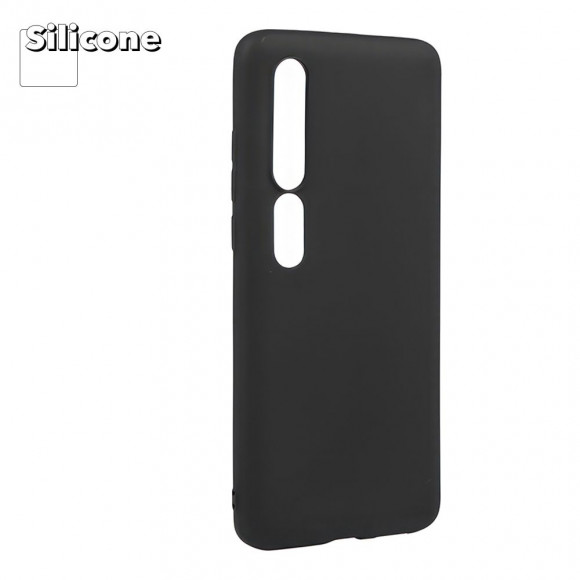 Силиконовый чехол "LP" для Xiaomi Mi 10 TPU, черный, непрозрачный (европакет)