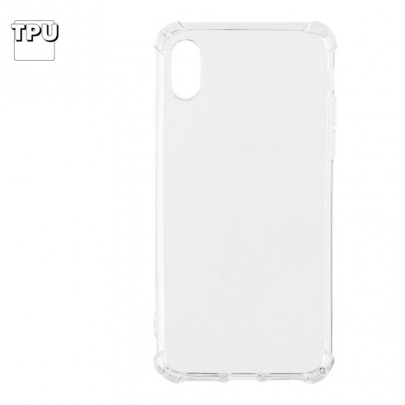 Силиконовый чехол "LP" для Apple iPhone X ударопрочный TPU Armor Case, прозрачный (европакет)