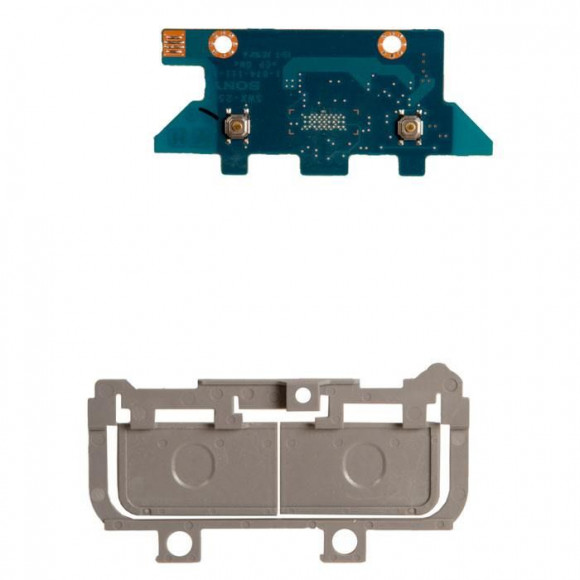 Плата кнопок тачпада+декоративная накладка серебристая для Sony PCG-6W6P, с разбора
