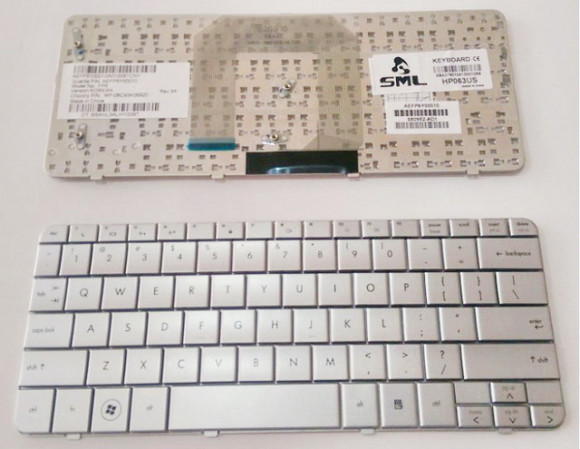 Клавиатура ноутбука HP Mini 311-1000 серебристая