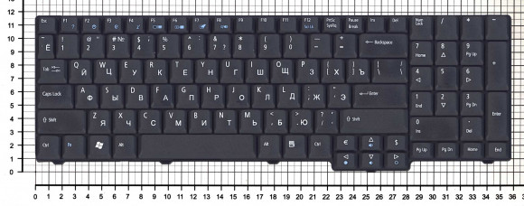 Клавиатура для ноутбука Acer Aspire 5335, 5735, 6530G, 6930G, черная матовая