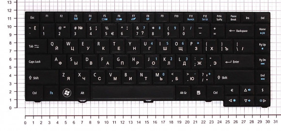 Клавиатура для ноутбука Acer TravelMate 4750, черная