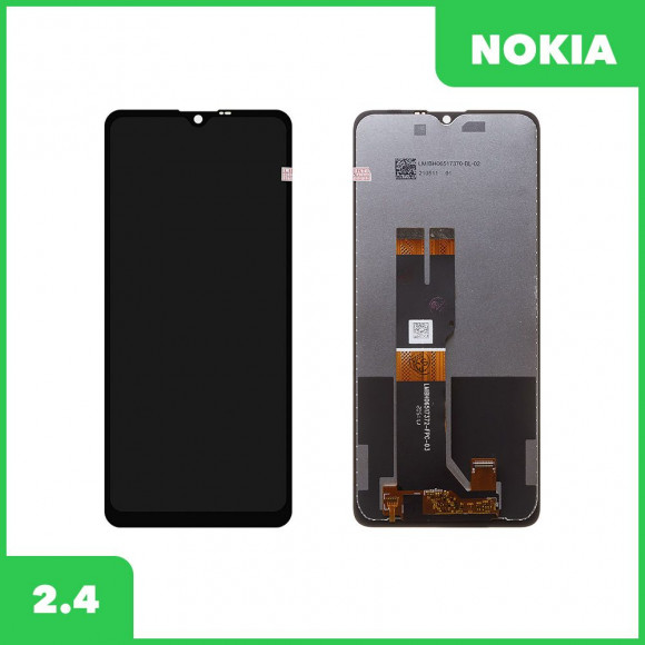 LCD дисплей для Nokia 2.4 (TA-1270) в сборе с тачскрином оригинал (черный)